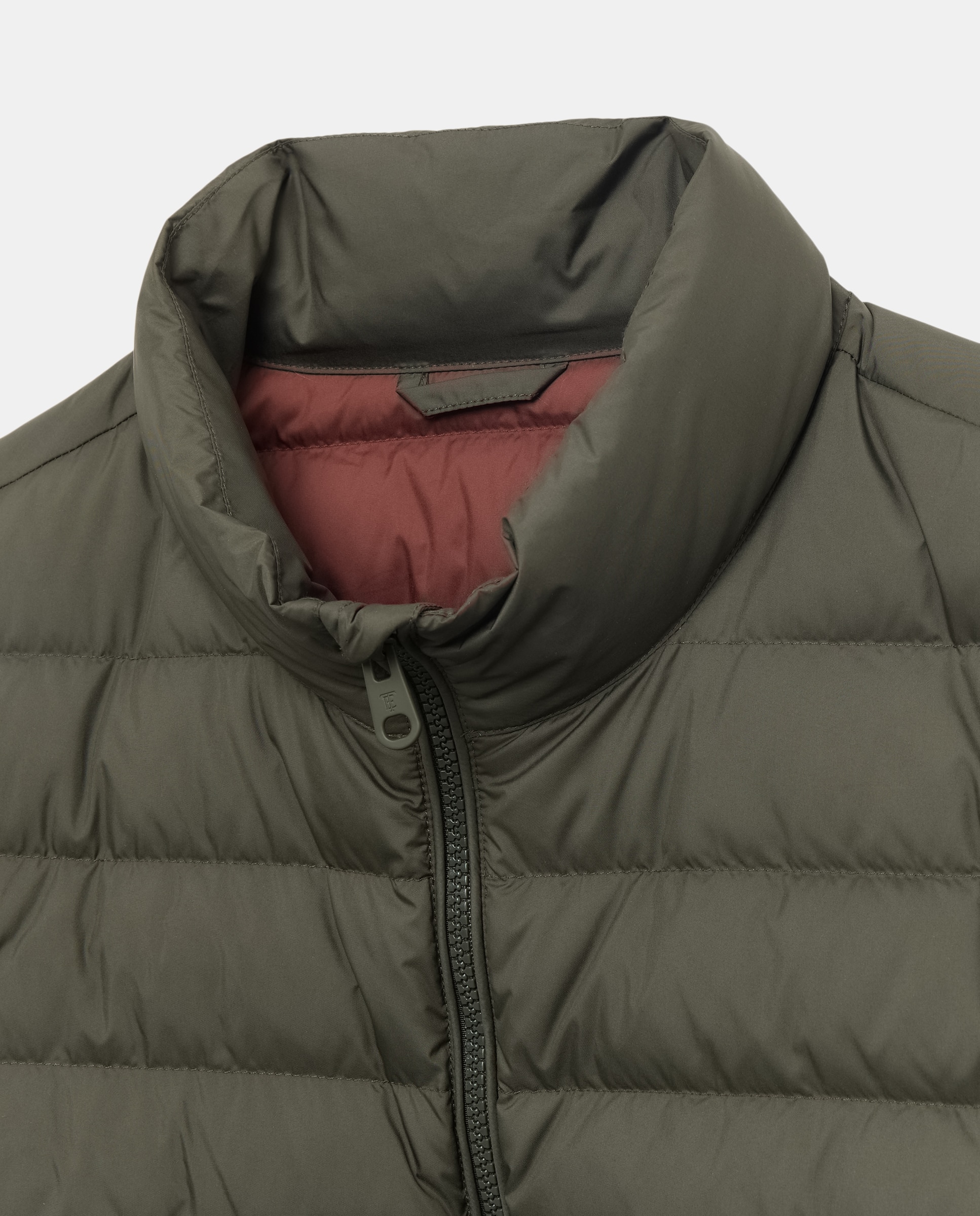 Plumífero de hombre de poliéster reciclado y pluma natural - Emidio Tucci - Kaki Kaki-6
