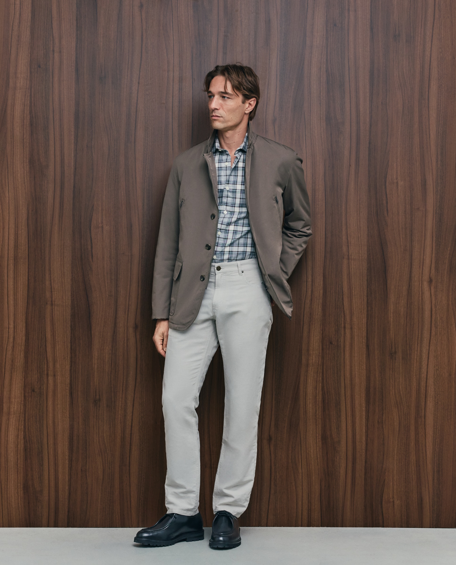 Blazer tejido técnico mezcla con algodón hombre - Emidio Tucci - Topo Topo-2