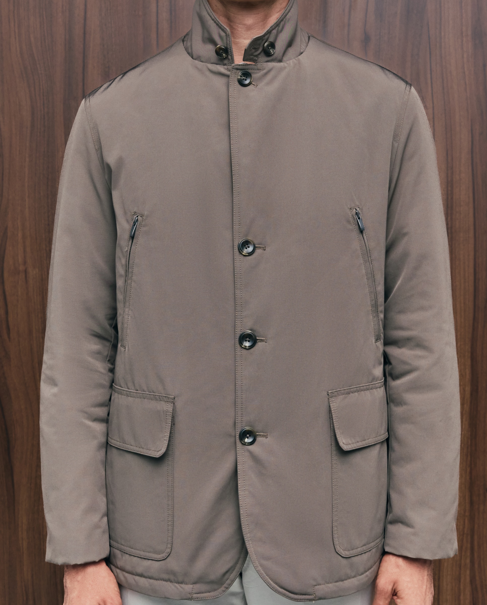 Blazer tejido técnico mezcla con algodón hombre - Emidio Tucci - Topo Topo-3
