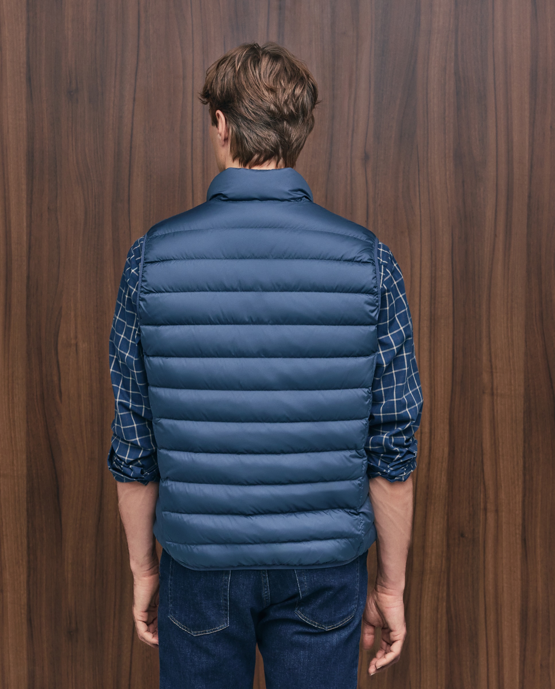 Imagen 3 de Chaleco ligero pluma natural (90/10) hombre - Emidio Tucci - Azul Azul