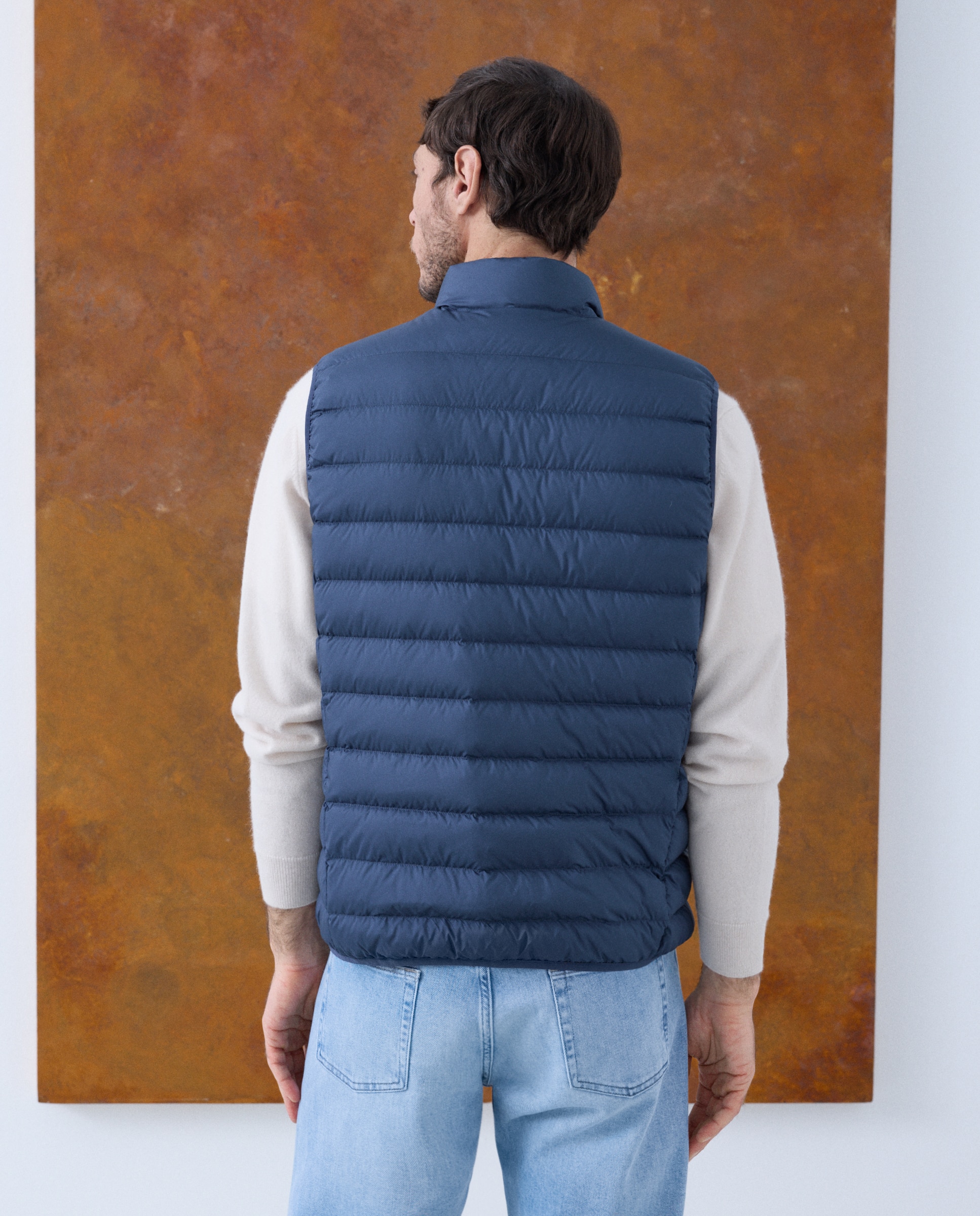 Imagen 4 de Chaleco ligero pluma natural (90/10) hombre - Emidio Tucci - Azul Azul