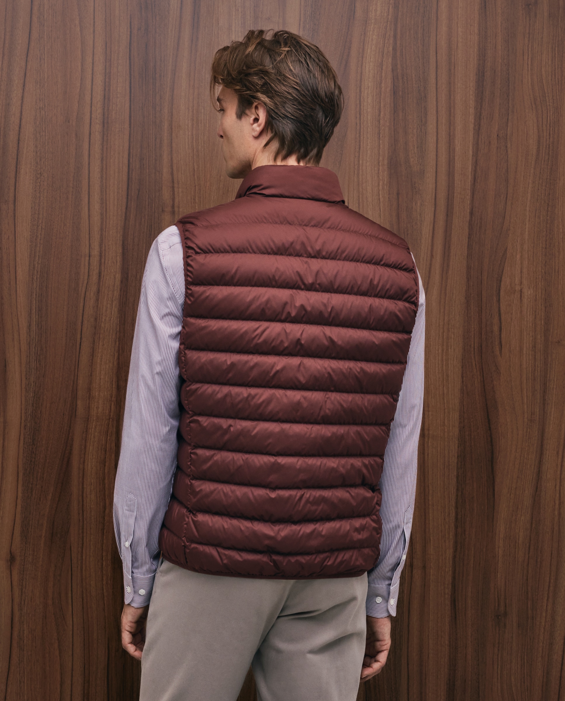 Imagen 3 de Chaleco ligero pluma natural (90/10) hombre - Emidio Tucci - Burdeos Burdeos