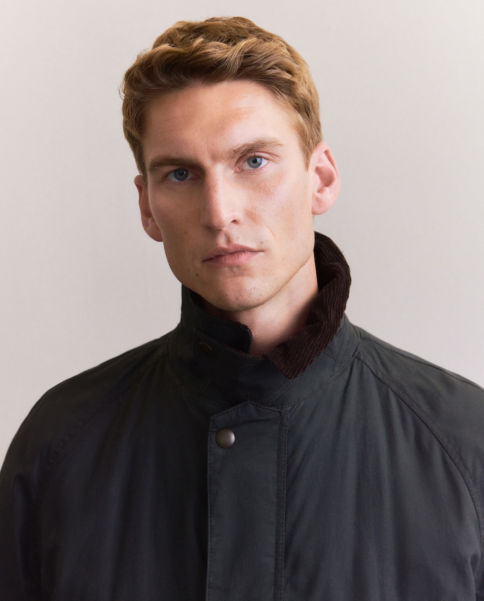 Casacão Encerado de Algodão Caqui-3