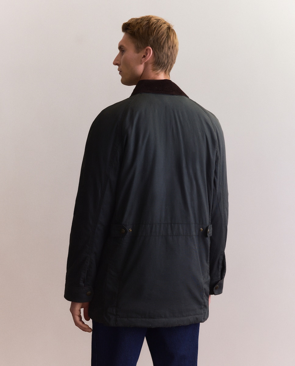 Casacão Encerado de Algodão Caqui-5