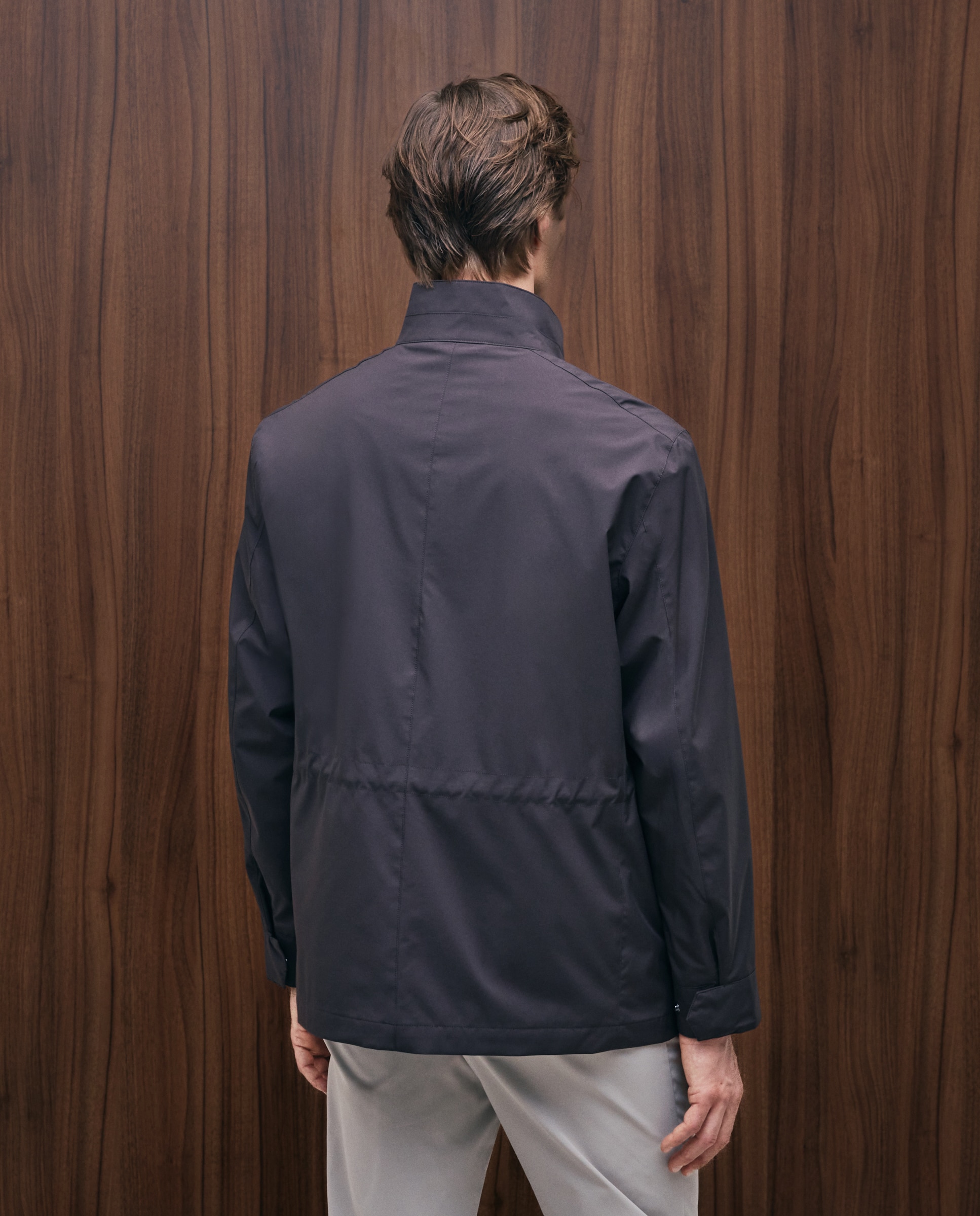 Parka multibolsillos tejido técnico hombre - Emidio Tucci - Marrón oscuro Marrón oscuro-3