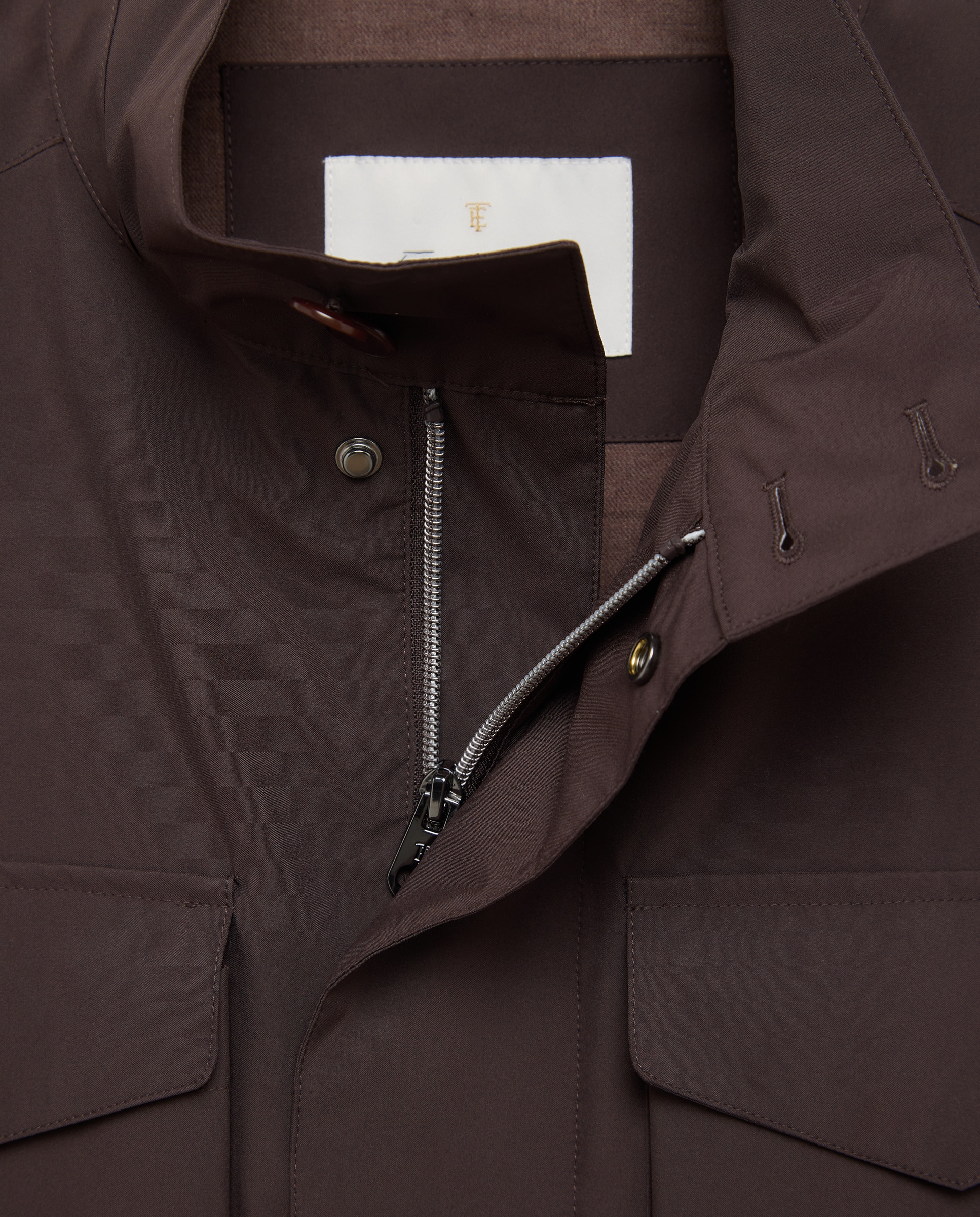 Parka multibolsillos tejido técnico hombre - Emidio Tucci - Marrón oscuro Marrón oscuro-5