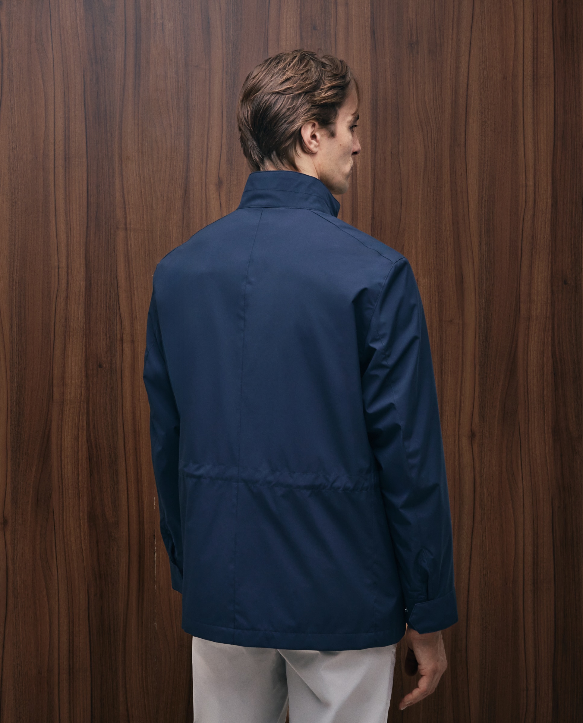 Parka Multibolsos em Tecido Técnico Azul-marinho-3