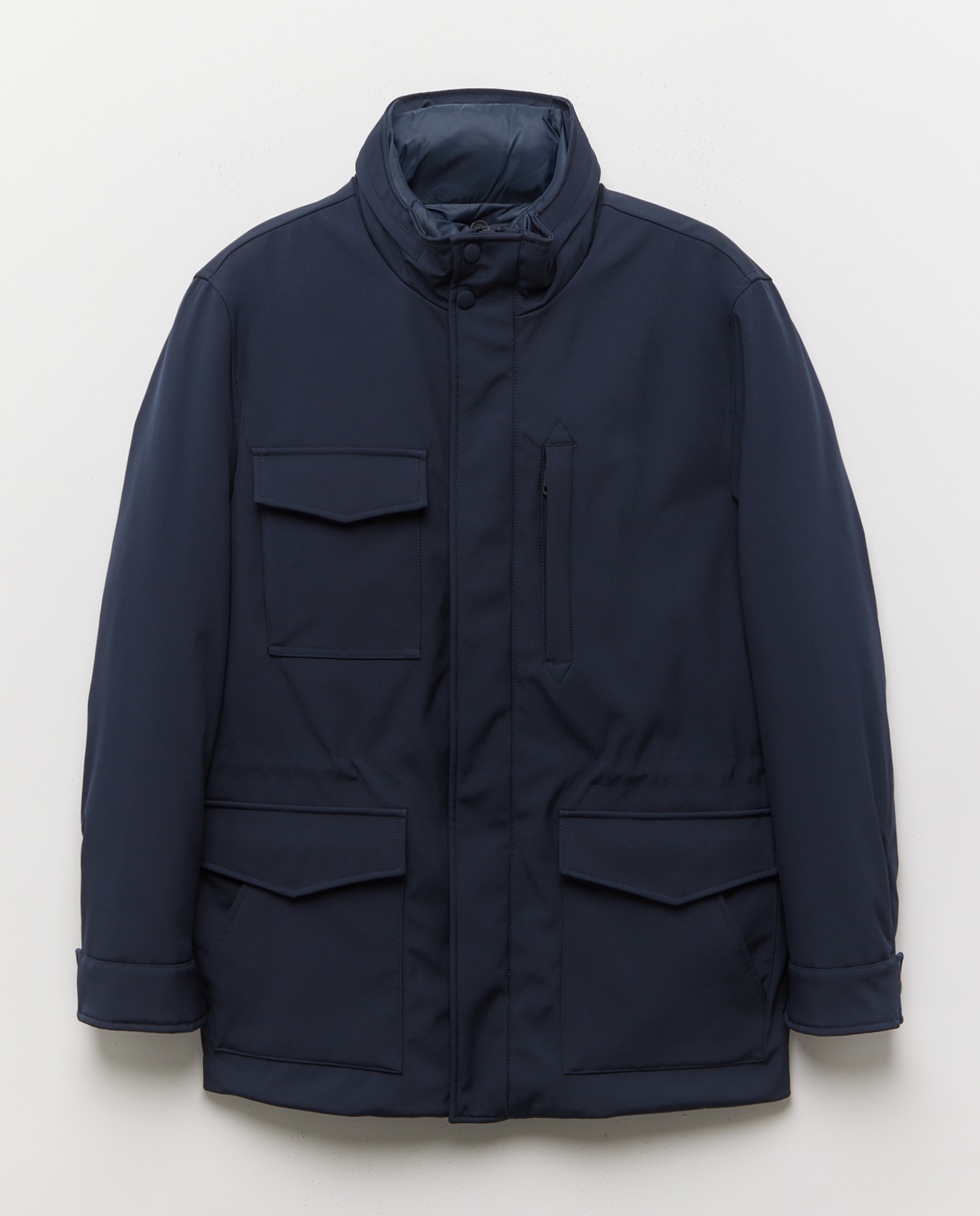 Parka técnica pecherín desmontable capucha oculta hombre - Emidio Tucci - Azul marino Azul marino-6