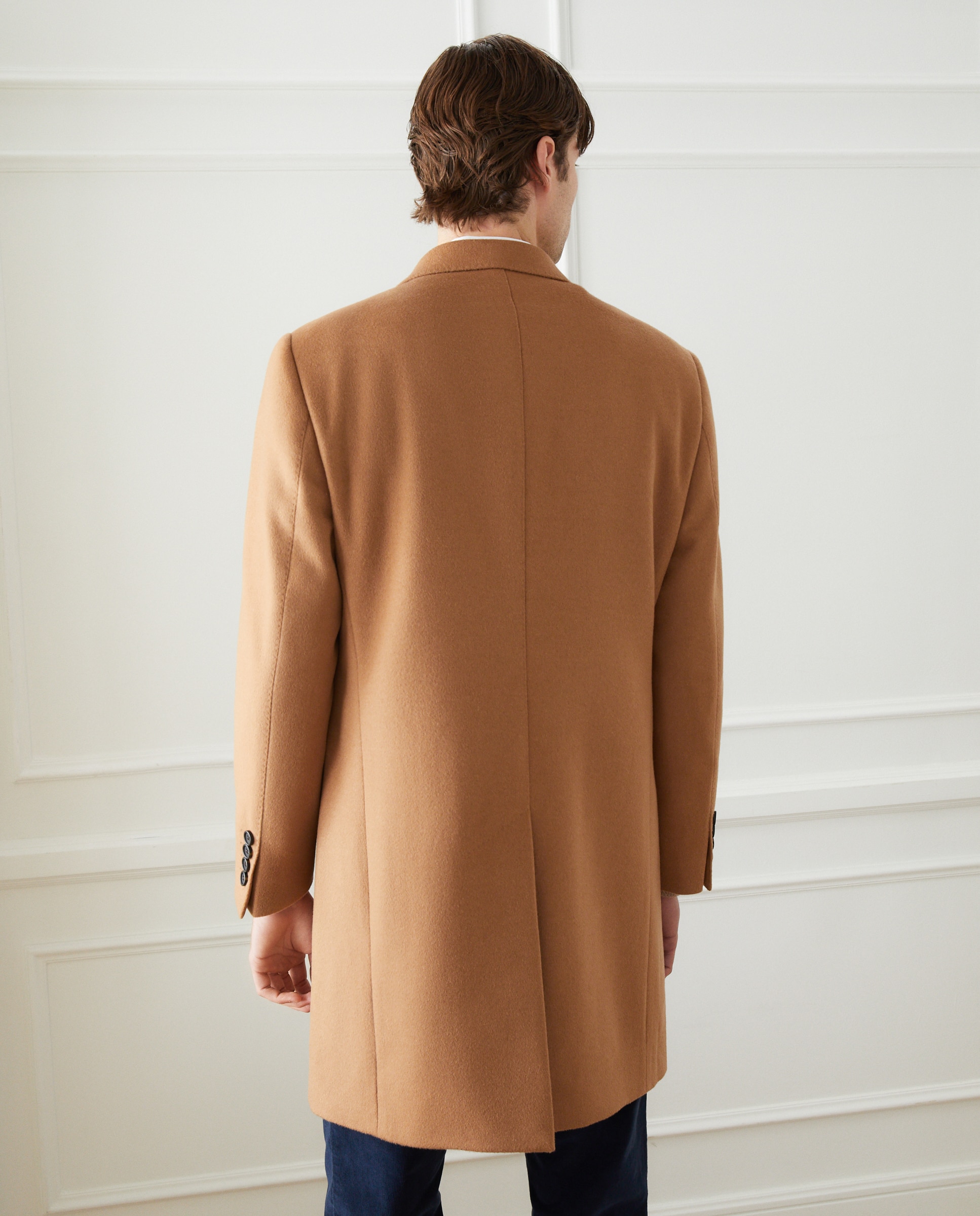 Abrigo clásico paño lana/casmere hombre - Emidio Tucci - Camel Camel-8