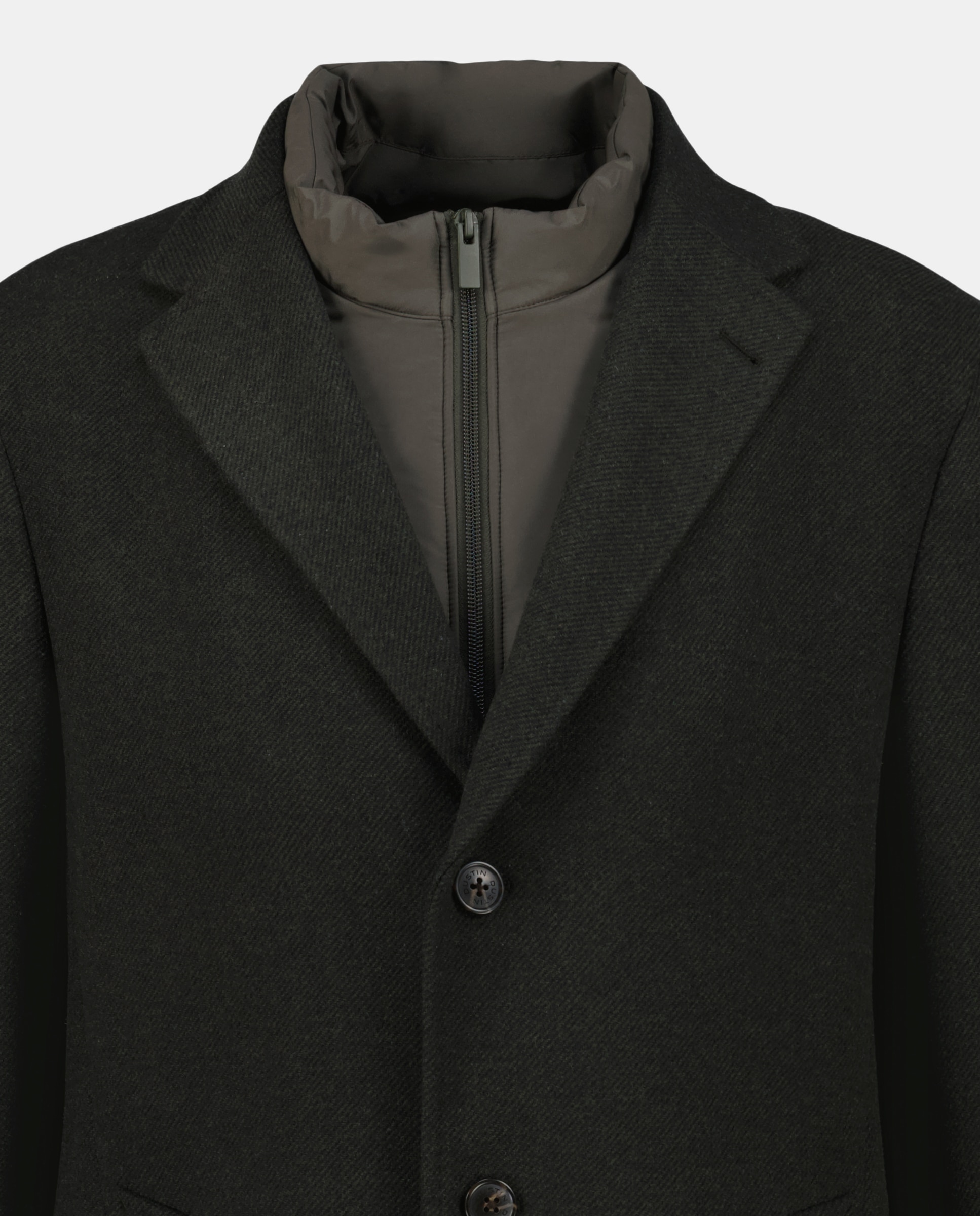 Sobretudo Diagonal Modulável - Verde Verde-escuro-7