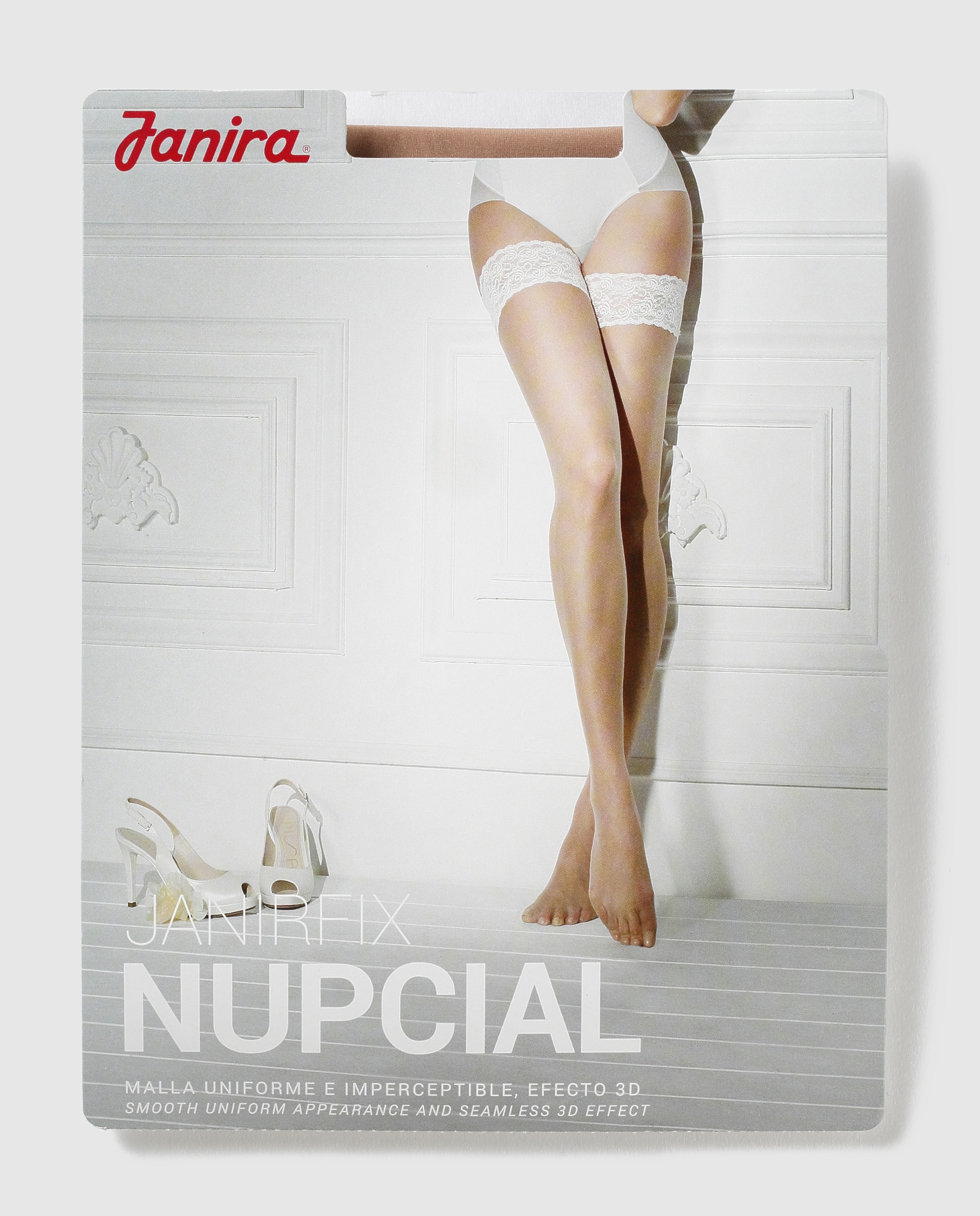 Meias de noiva de mulher Janira em caramelo Natural-1
