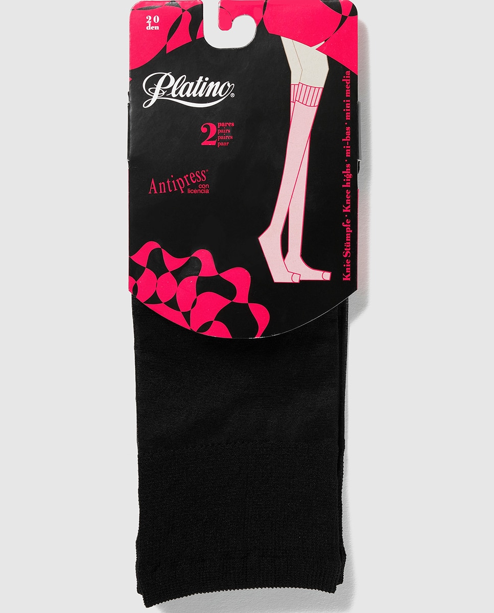 Imagem 0 de Pack de dois pares de minimeias de 20 deniers de mulher Platino