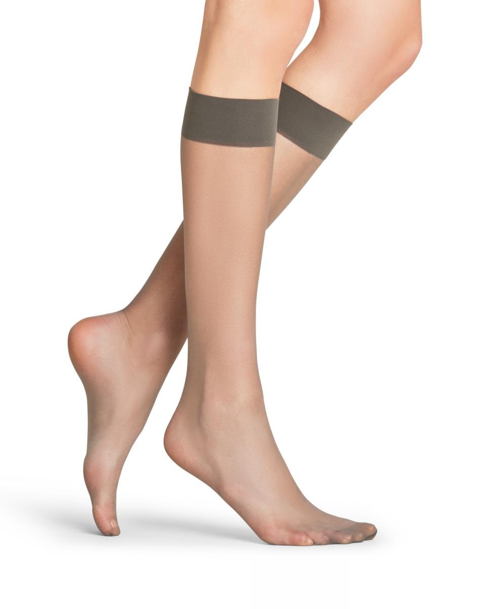 Mini meias Falke de 15 deniers transparentes Cinzento-4
