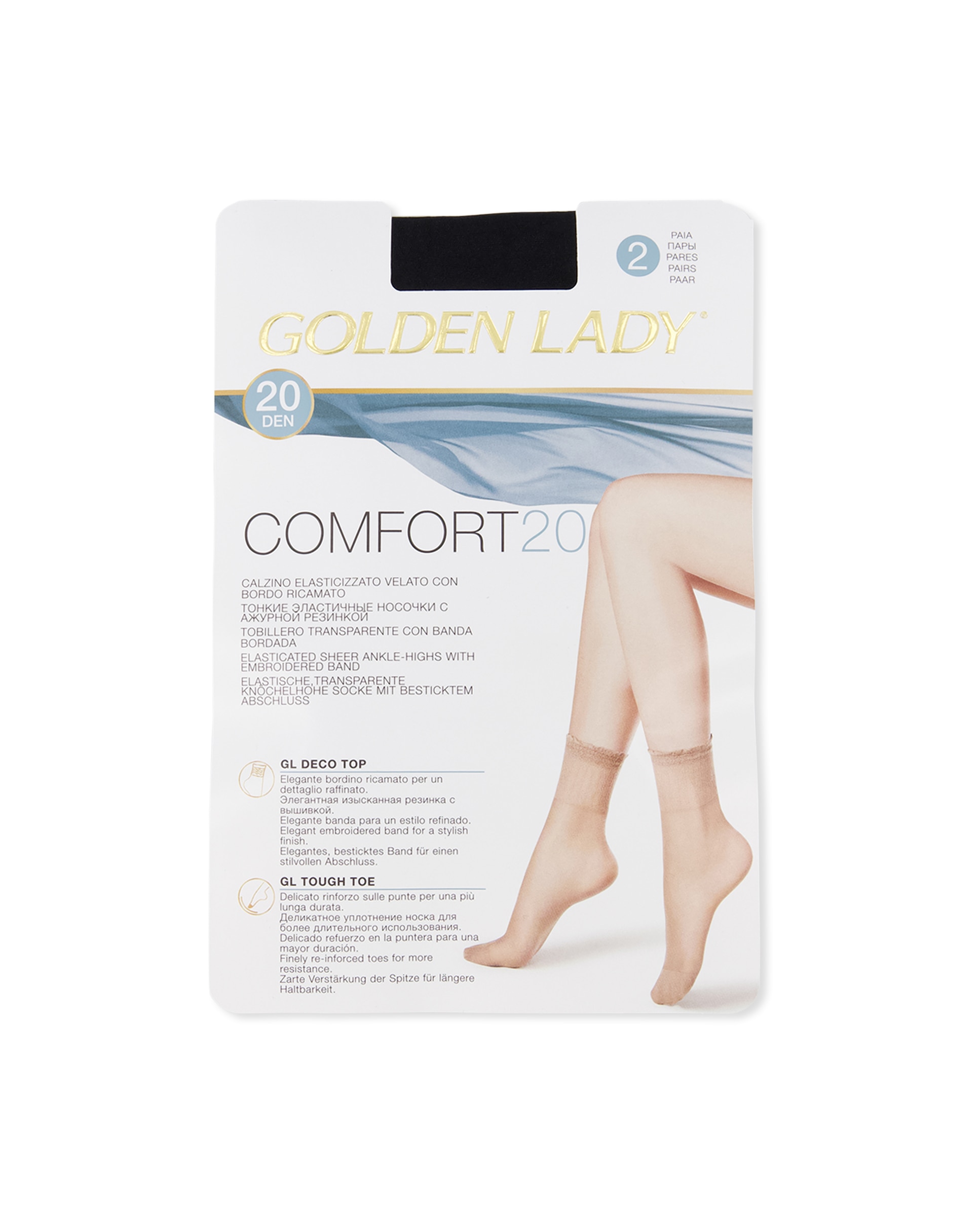 Imagen 1 de Socquette tobillero básico - Golden Lady - Negro Negro