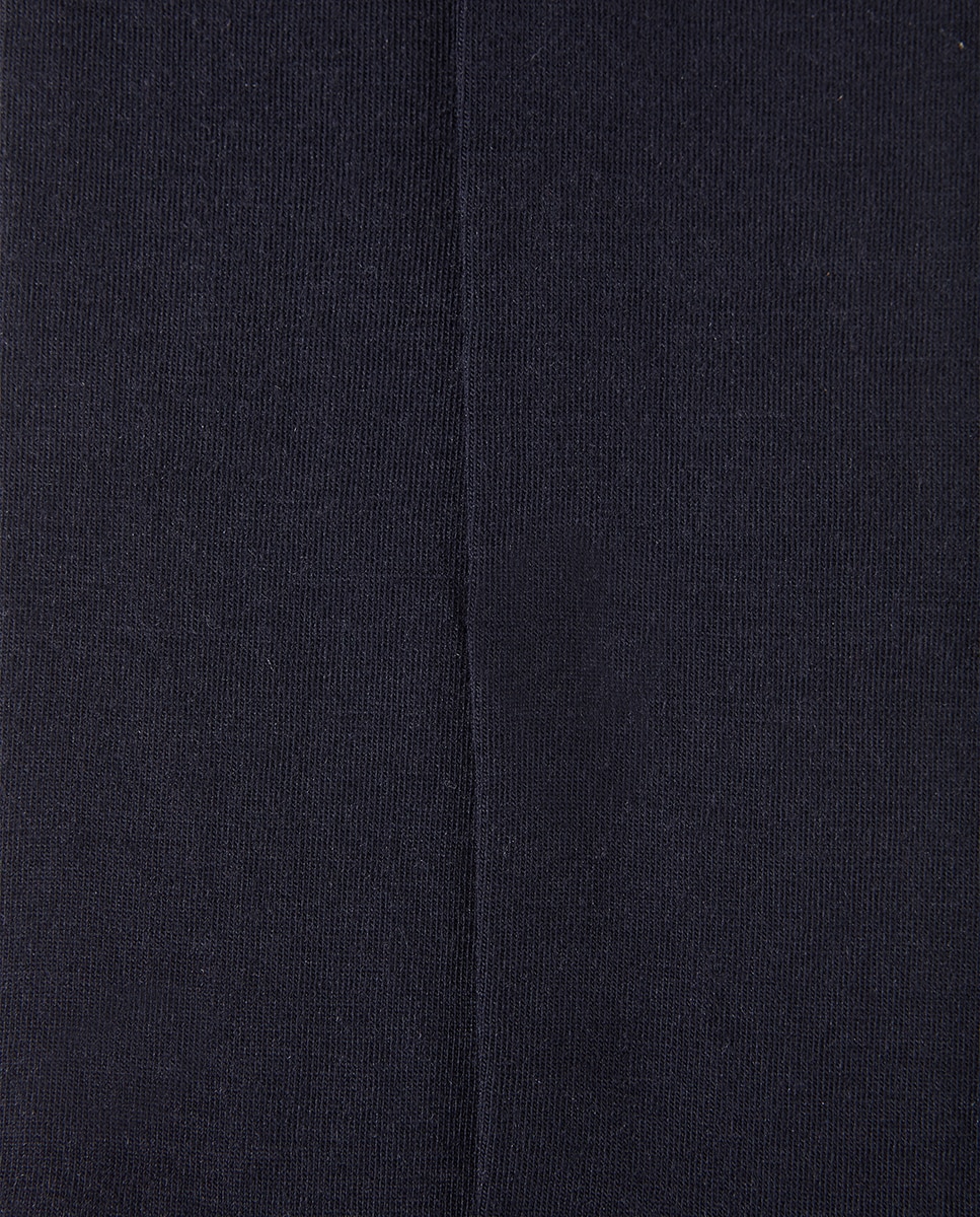 Meias compridas e altas de mulher Falke de lã e algodão Azul-marinho-2