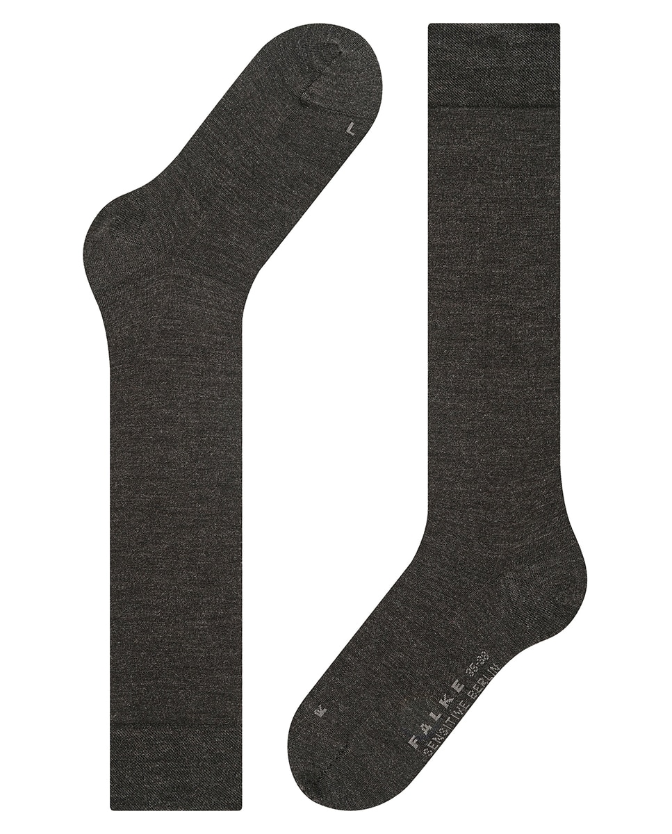 Calcetín alto lana sensitive - Falke - Gris Gris-4