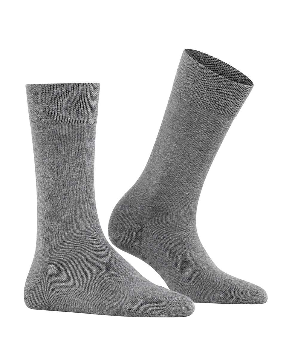 Calcetín algodón sensitive - Falke - Gris Gris-1