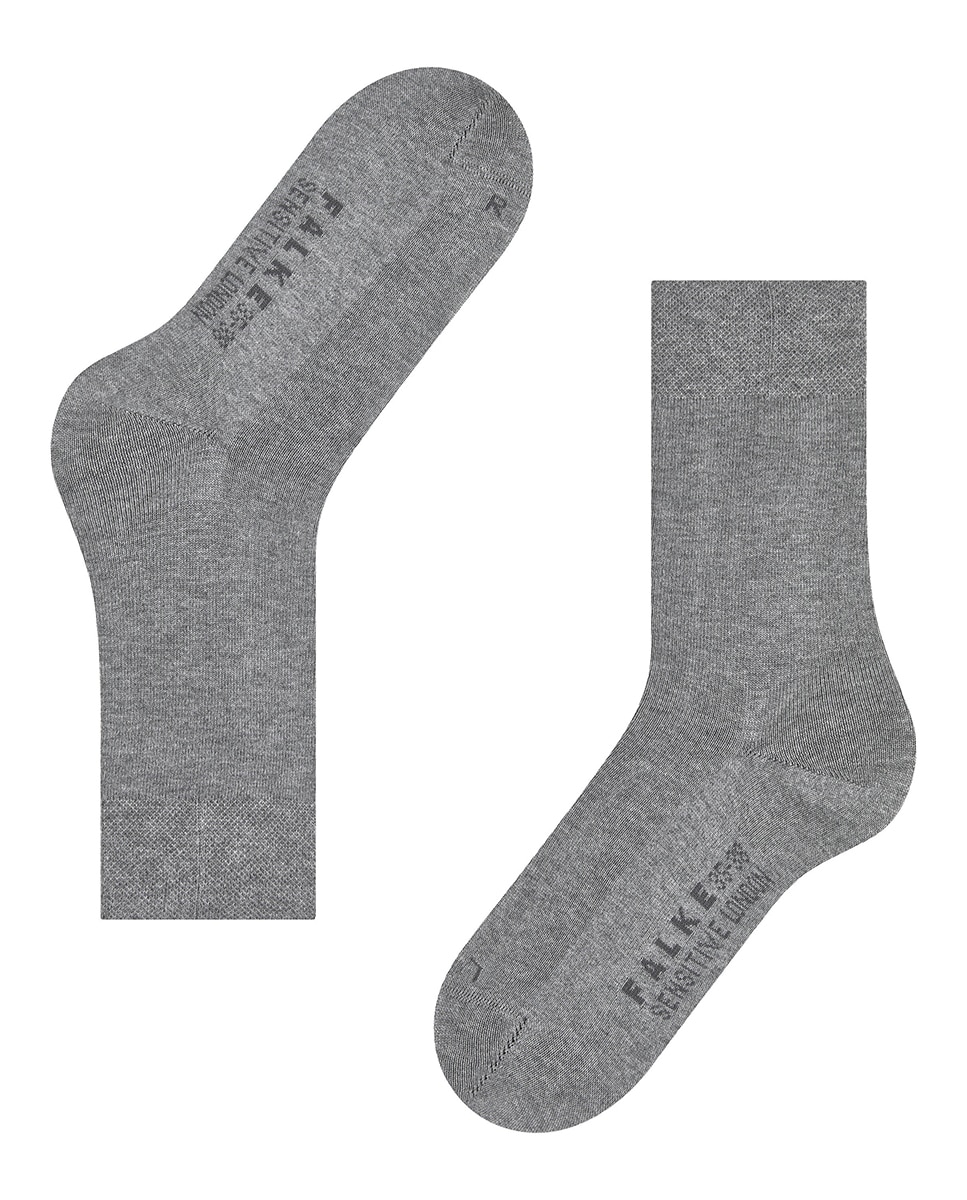 Calcetín algodón sensitive - Falke - Gris Gris-4
