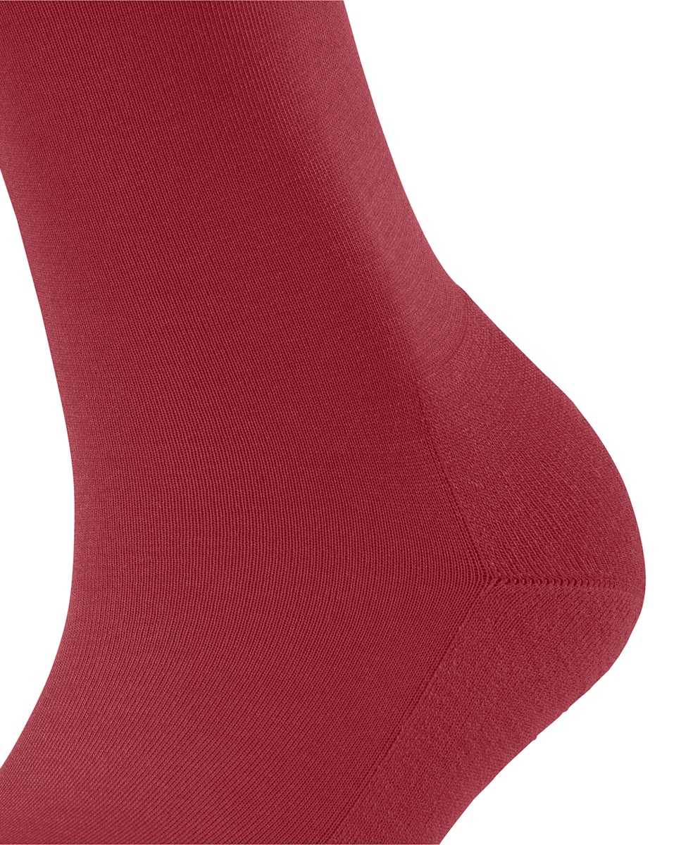 Meias Lisas de Lã-Lyocell. Caxemira Vermelho-5