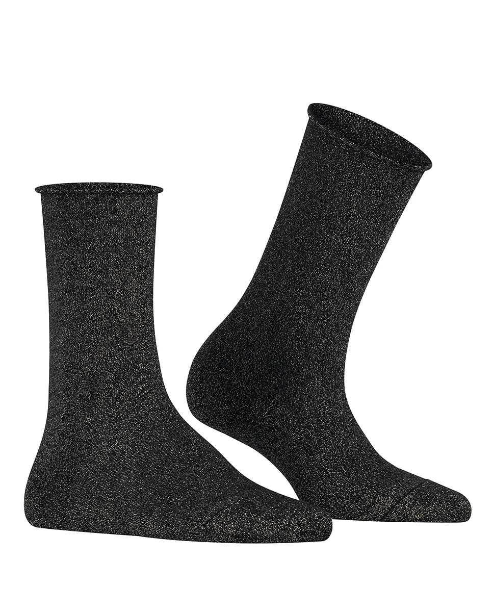 Calcetín suave con lyocel y con efecto lúrex de mujer - Falke - Beige Negro-1