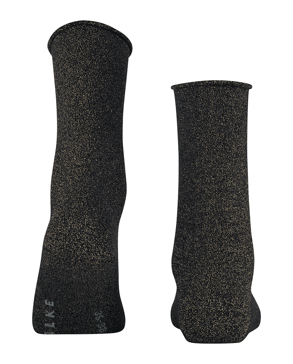 Calcetín suave con lyocel y con efecto lúrex de mujer - Falke - Beige Negro-2