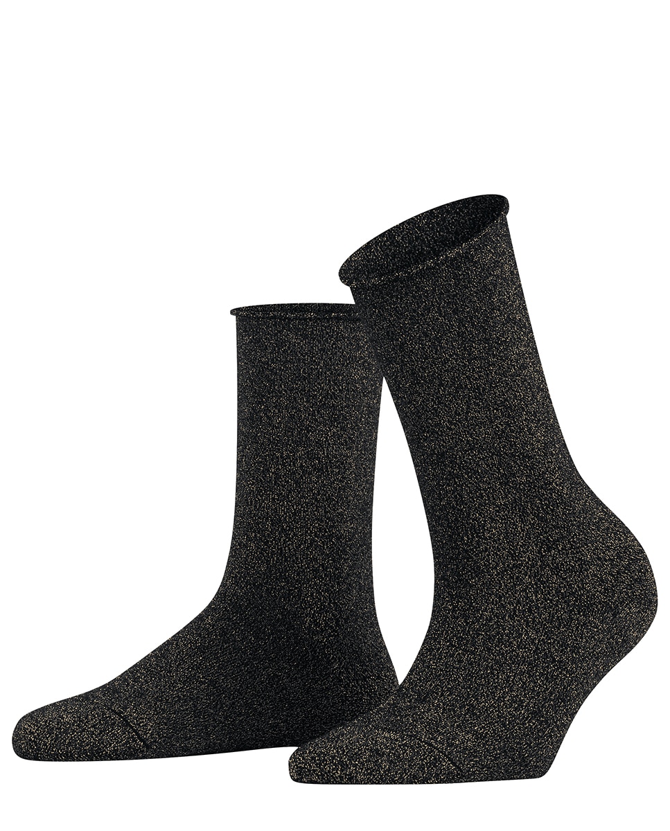 Calcetín suave con lyocel y con efecto lúrex de mujer - Falke - Beige Negro-3