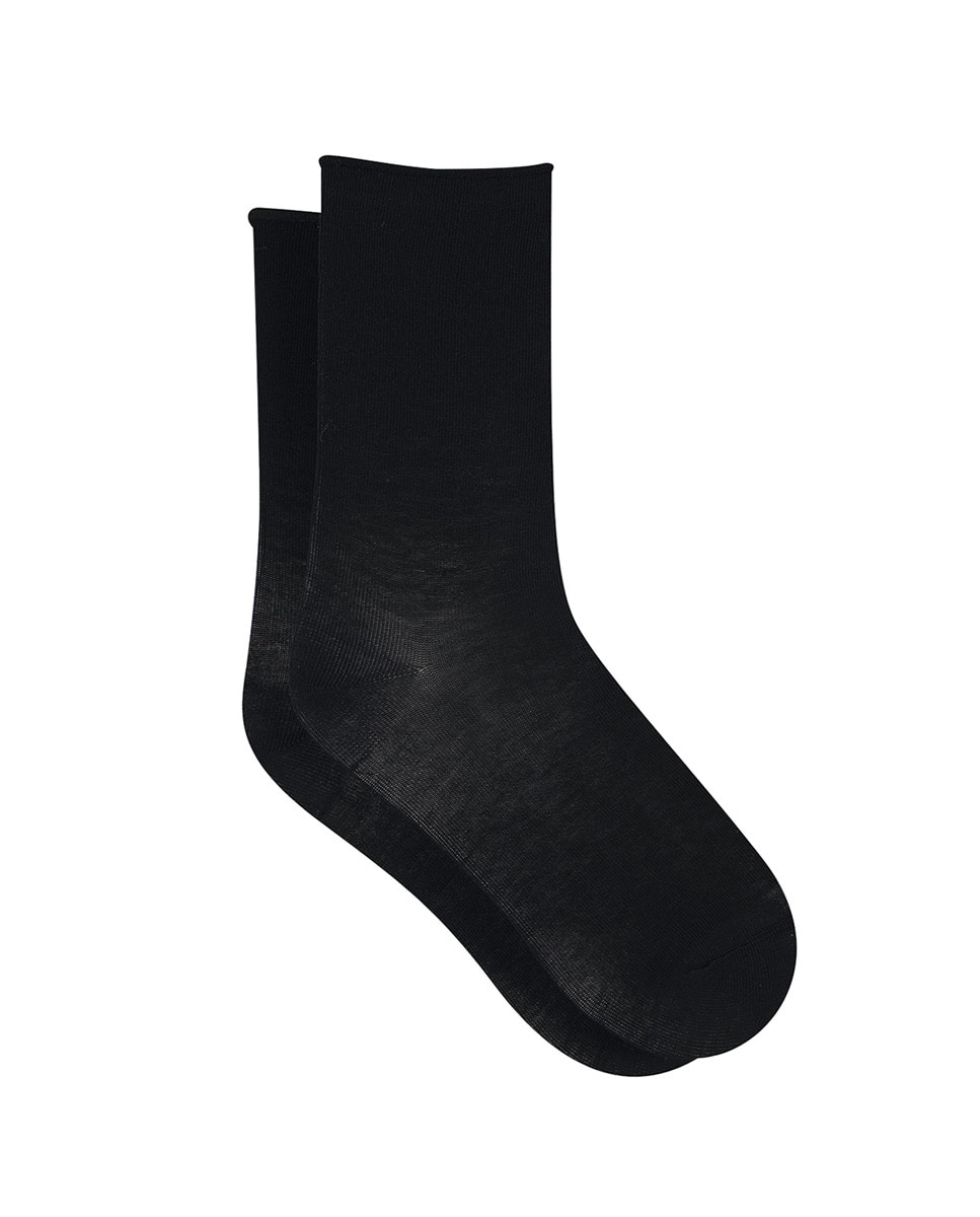 Calcetines de mujer básicos - Bleuforêt - Negro Negro-1