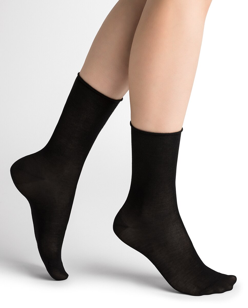 Calcetines de mujer básicos - Bleuforêt - Negro Negro-2