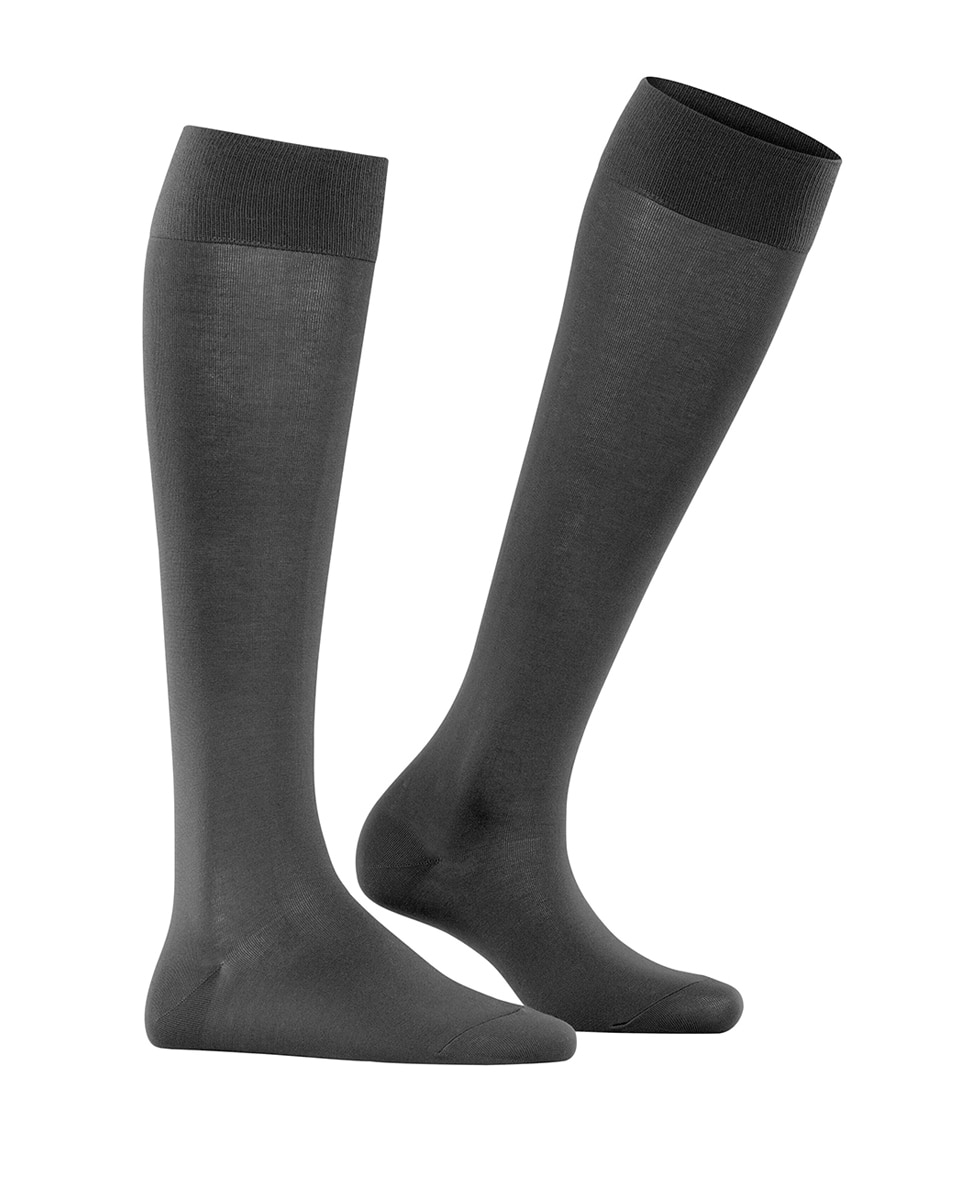 Calcetines altos de mujer básicos de algodón - Falke - Negro Negro-1