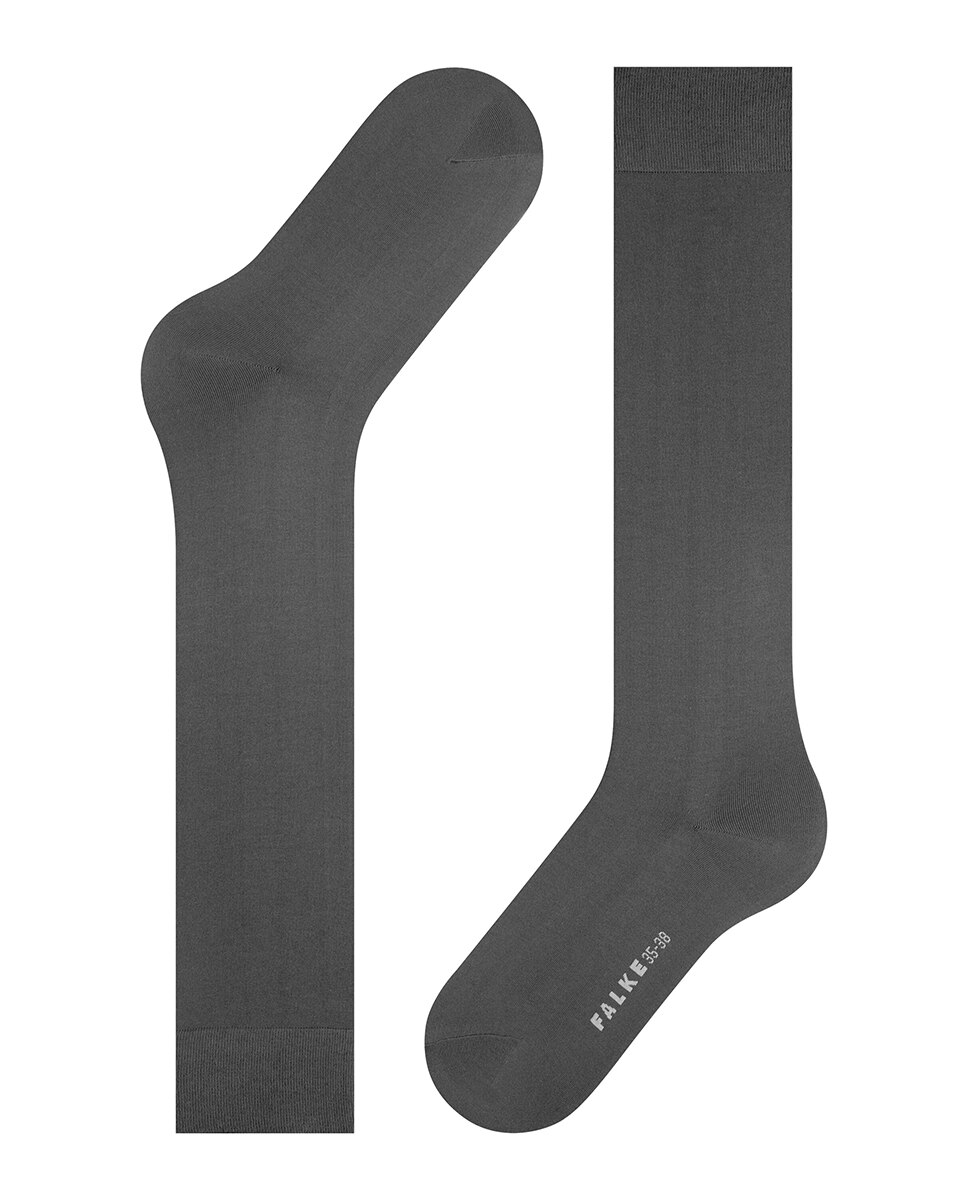Calcetines altos de mujer básicos de algodón - Falke - Negro Negro-4