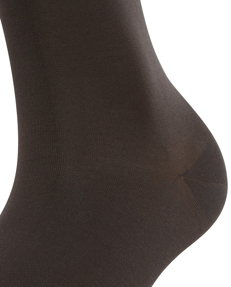 Calcetines altos de mujer básicos de algodón - Falke - Marrón Marrón-5