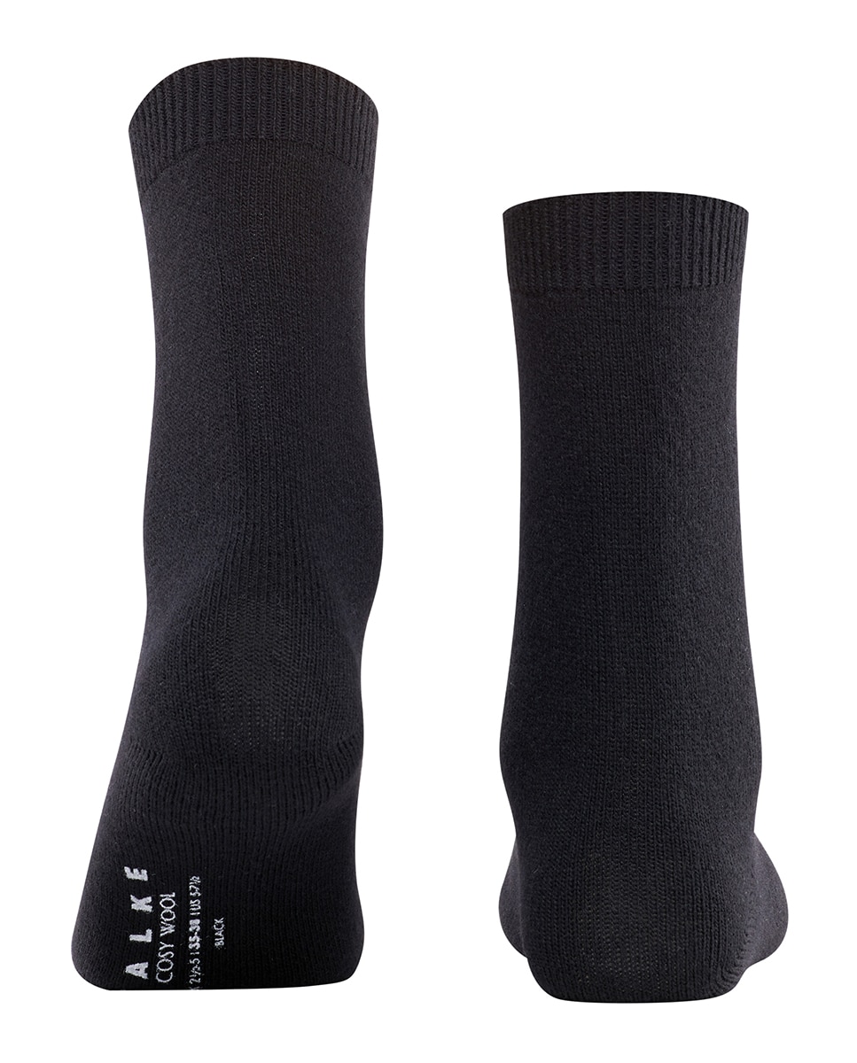 Calcetin basico con cashemira y lana pura de mujer - Falke - Negro Negro-2