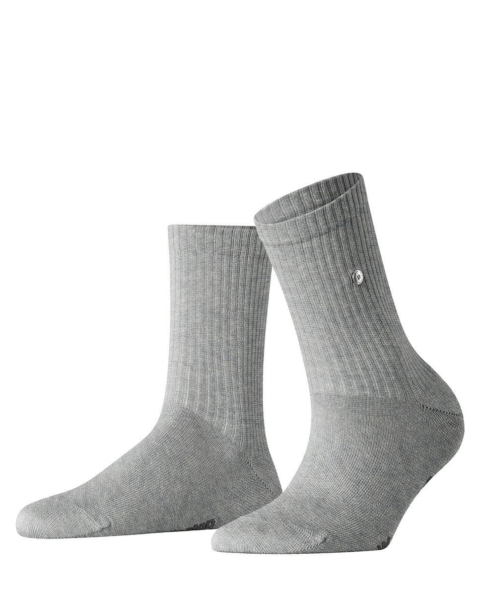 Calcetín canalé mujer - Burlington - Gris Gris-3