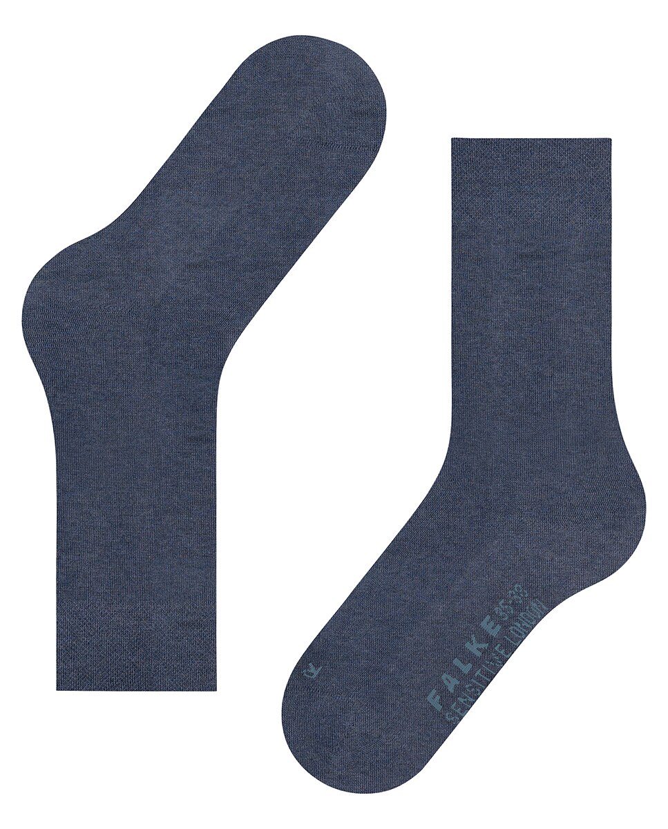 Meias Sensitive de Algodão Azul-marinho-4