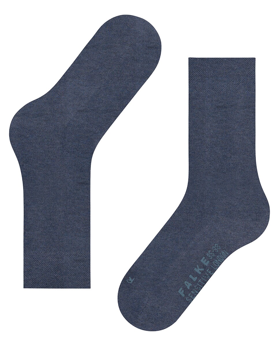 Meias Sensitive de Algodão Azul-marinho-4