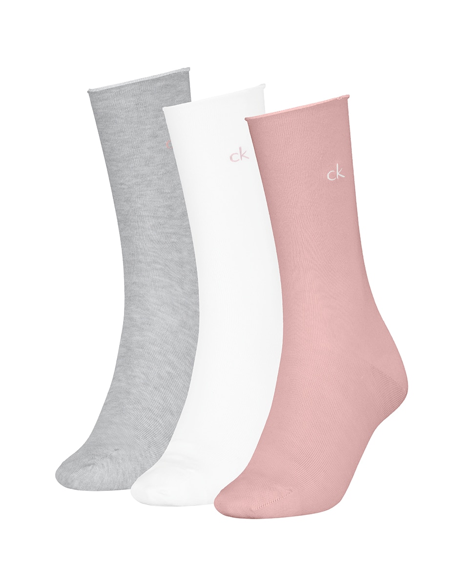 Meias Clássicas (Pack de 3 Pares) Salmão-1