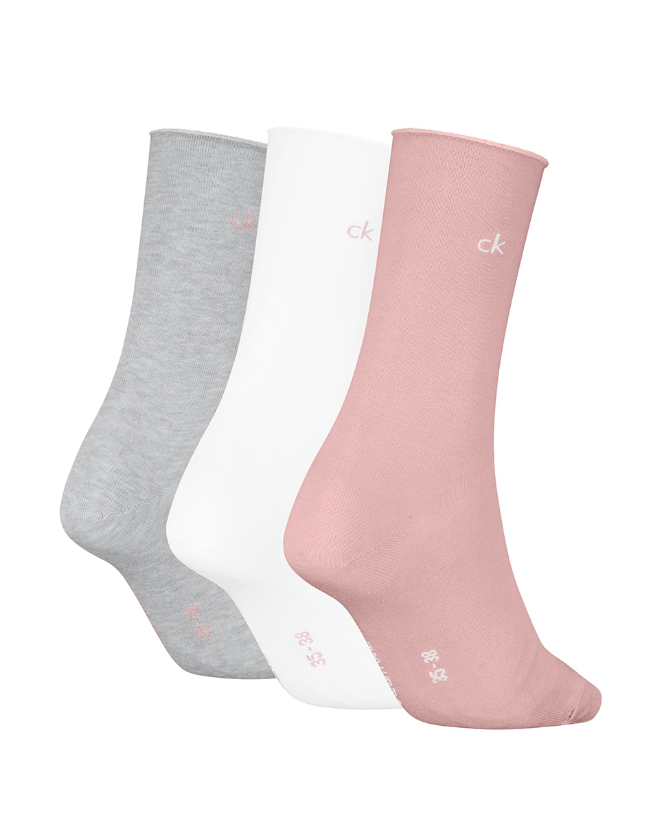 Meias Clássicas (Pack de 3 Pares) Salmão-2