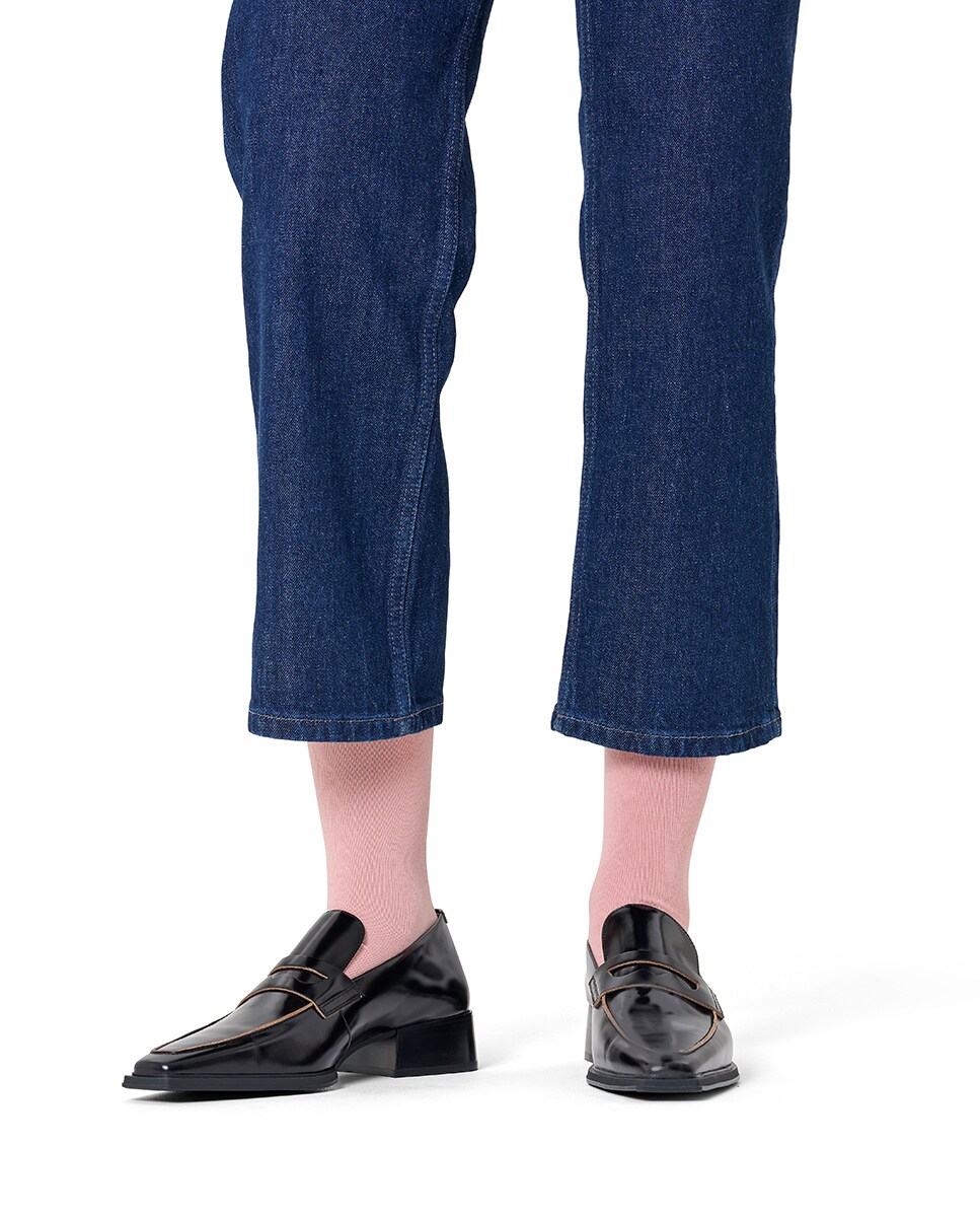 Meias Lisas Orgânicas - Rosa-Pálido Rosa-2