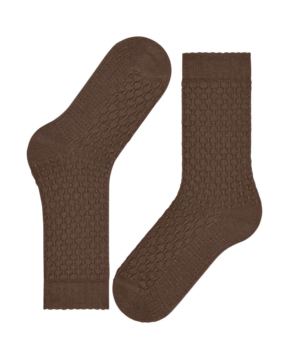 Imagen 4 de Calcetines lisos de mujer - Burlington - Marrón Marrón