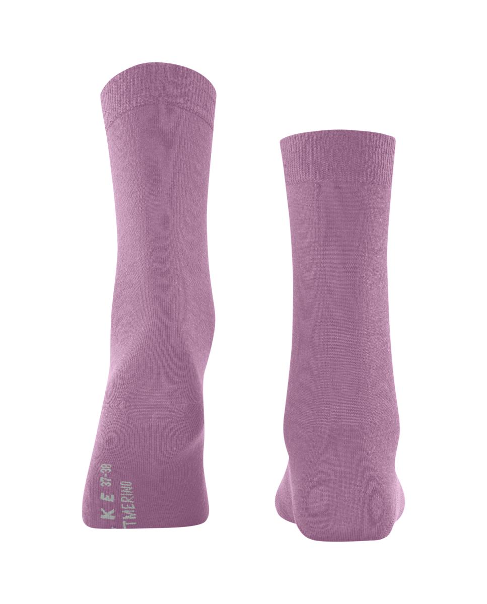 Calcetín de mujer Falke de lana y algodón.Cashmere - Rosa Rosa-2