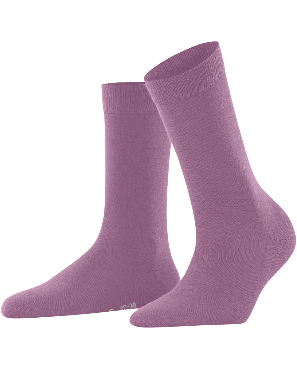 Calcetín de mujer Falke de lana y algodón.Cashmere - Rosa Rosa-3