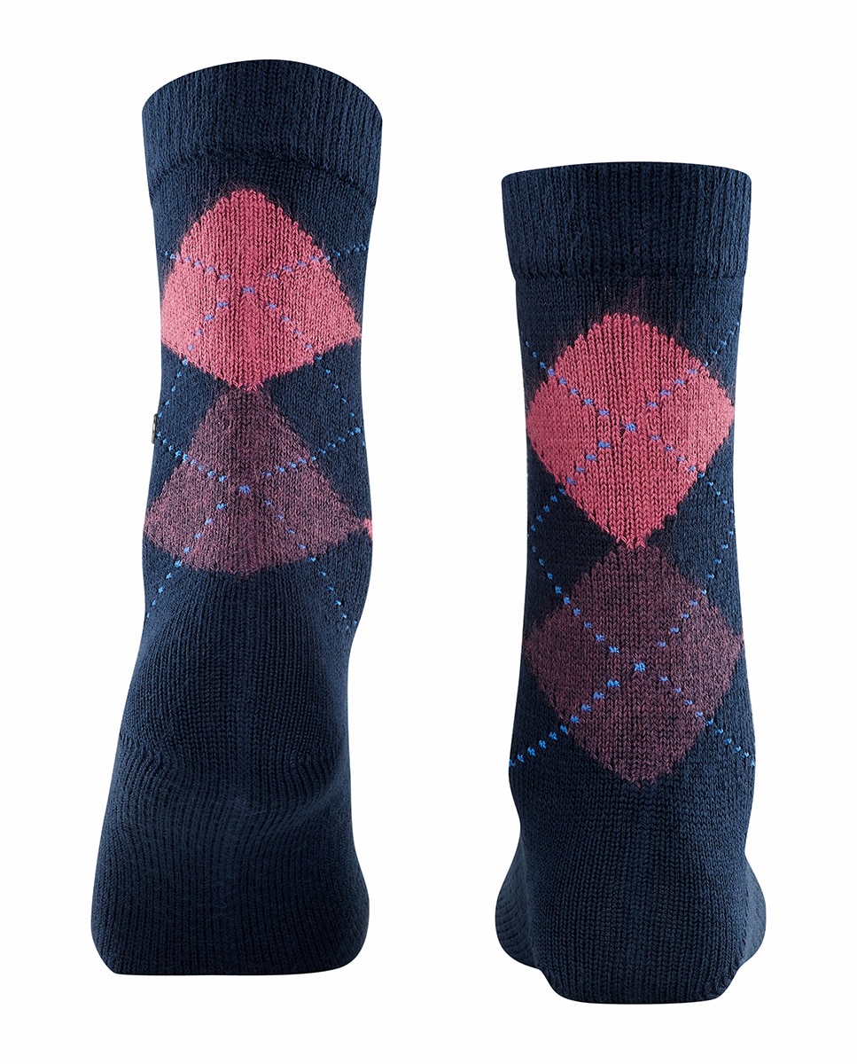 Meias compridas de mulher Burlington com estampado de losangos Multicolor-3
