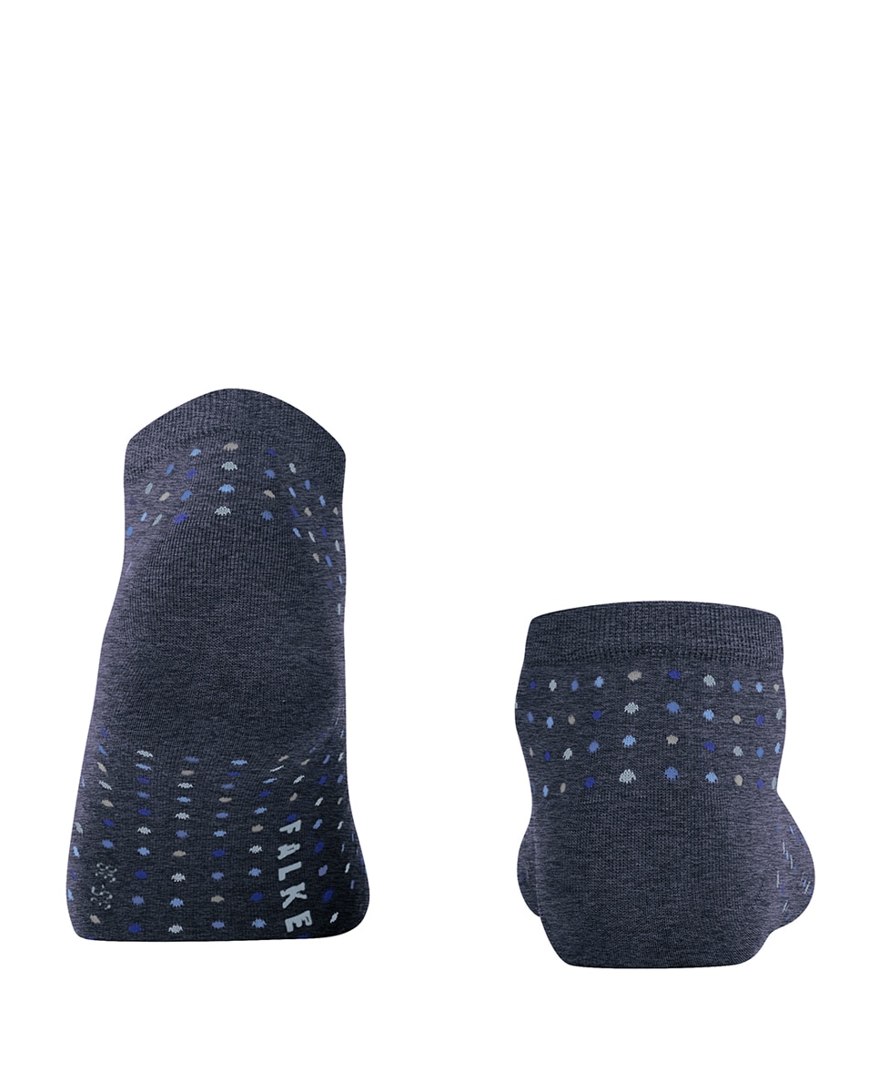 Meias pelo Tornozelo às Bolinhas Azul-2