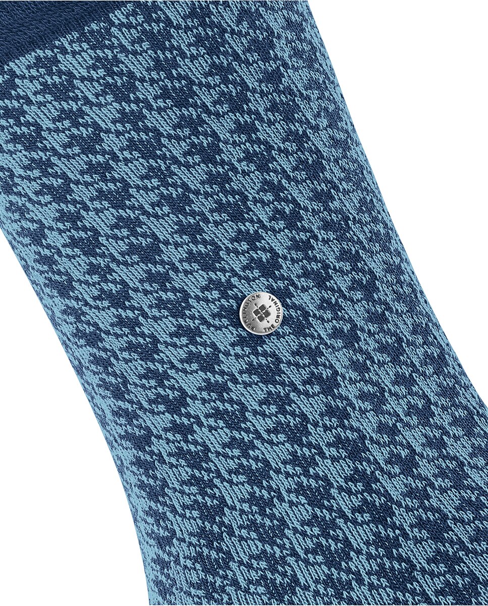 Meias com Estampados de Fantasia Azul Royal-5