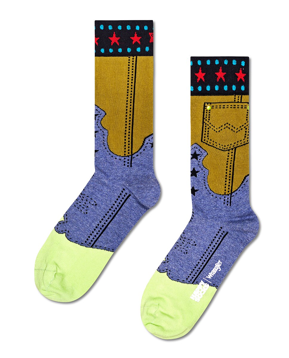 Imagem 0 de Meias Jean Genie Wrangler x Happy Socks