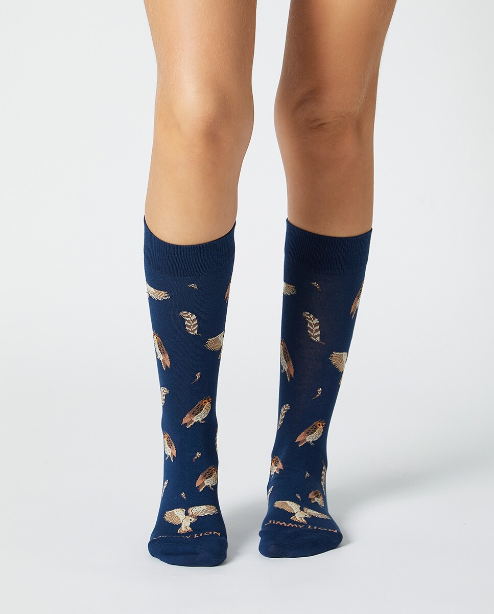 Meias com Mochos Azul-2