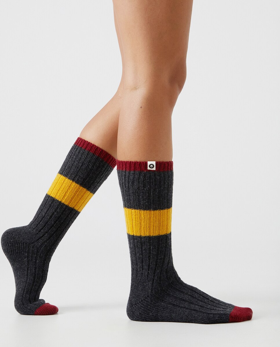 Meias de Caxemira Jimmy Cinzento-3