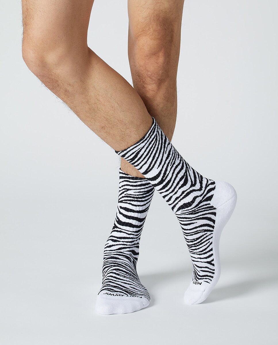 Meias Athletic Zebra Branco-2