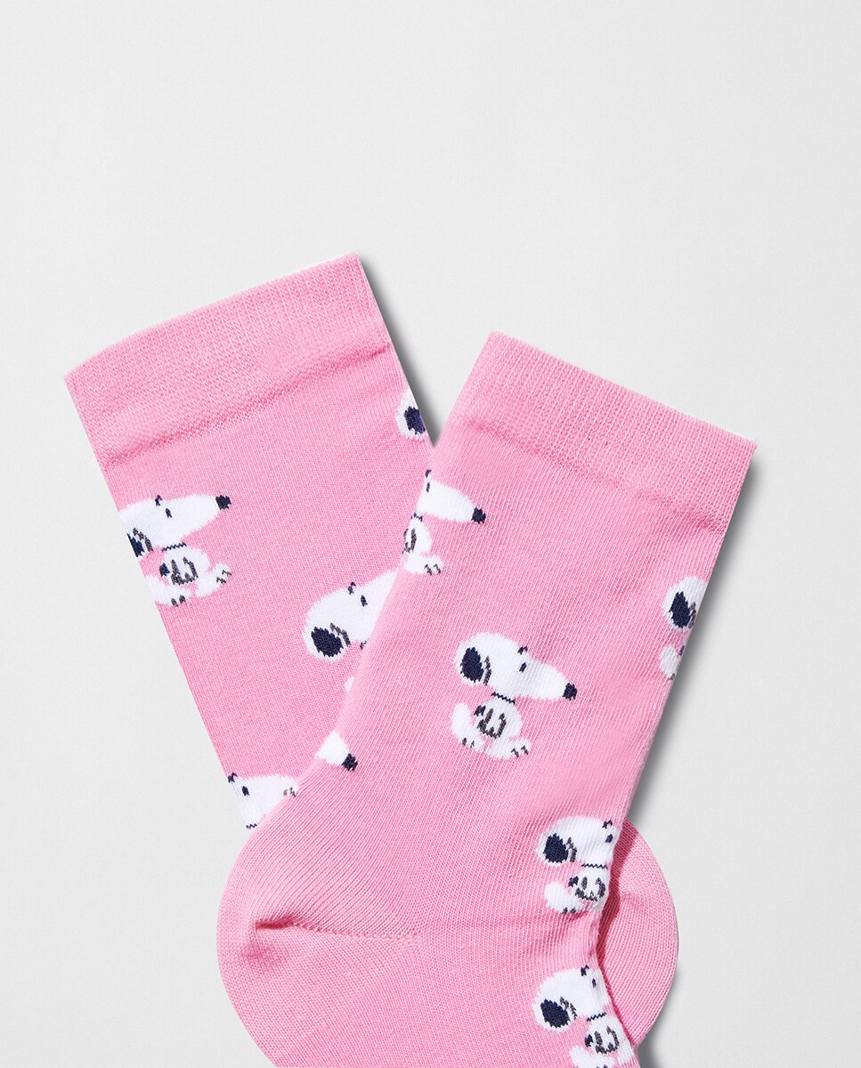 Meias com Fantasia Snoopy Rosa-2