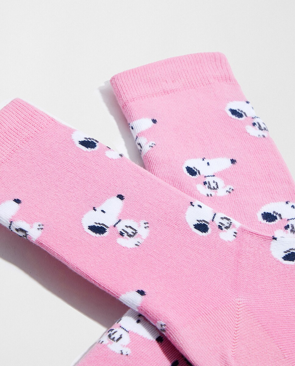 Meias com Fantasia Snoopy Rosa-3